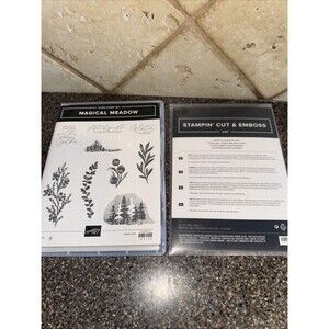 Stampin'Up! MAGICAL MEADOW cling stamp set + Coordinating Dies